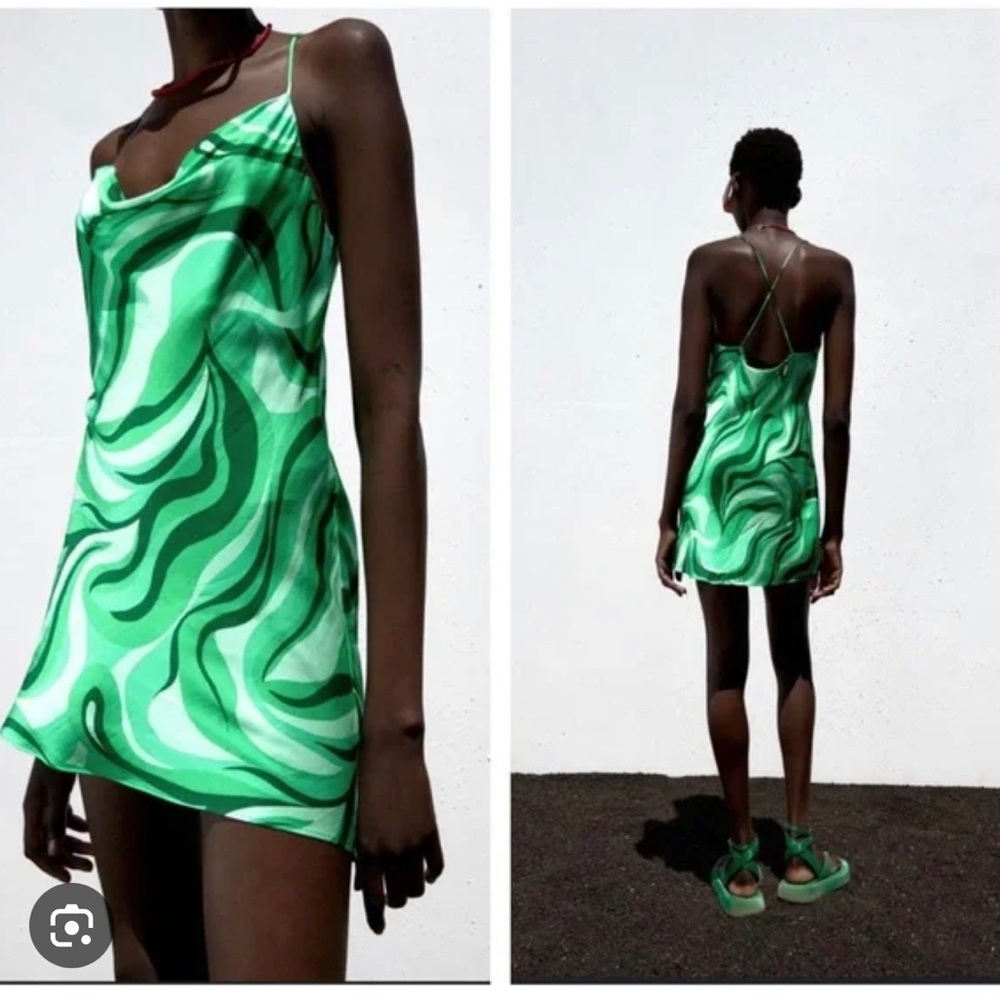 GREEN ZARA DRESS